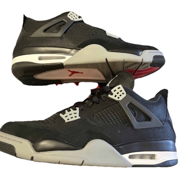 Jordan Other - Nike Air Jordan 4 Black Canvas